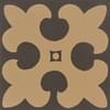 Плитка Original Style Victorian Floor Tiles Gordon Buff On Black 5.3x5.3 см, поверхность матовая