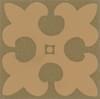 Плитка Original Style Victorian Floor Tiles Gordon Buff On Green 5.3x5.3 см, поверхность матовая