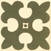 Плитка Original Style Victorian Floor Tiles Gordon Pale Green On White 5.3x5.3 см, поверхность матовая