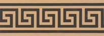 Плитка Original Style Victorian Floor Tiles Greek Key Border Black On Buff 5.3x15.1 см, поверхность матовая