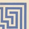 Плитка Original Style Victorian Floor Tiles Greek Key Corner Blue On White 5.3x5.3 см, поверхность матовая