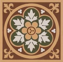 Плитка Original Style Victorian Floor Tiles Livingstone Green 10.6x10.6 см, поверхность матовая