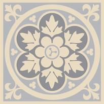 Плитка Original Style Victorian Floor Tiles Livingstone Grey On White 10.6x10.6 см, поверхность матовая