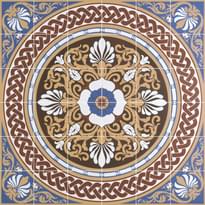 Плитка Original Style Victorian Floor Tiles Palmerston Blue On Buff 91.6x91.6 см, поверхность матовая