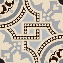 Плитка Original Style Victorian Floor Tiles Salisbury Black On White 15.1x15.1 см, поверхность матовая