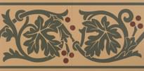 Плитка Original Style Victorian Floor Tiles Shaftesbury Border Green On Buff 15.1x30.2 см, поверхность матовая