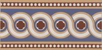 Плитка Original Style Victorian Floor Tiles Telford Border Blue 7.5x15.1 см, поверхность матовая