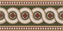 Плитка Original Style Victorian Floor Tiles Telford Border Green 7.5x15.1 см, поверхность матовая