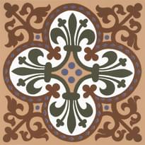 Плитка Original Style Victorian Floor Tiles Wellesley Green-Red 15.1x15.1 см, поверхность матовая