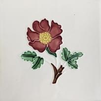 Плитка Original Style Winchester Floral Dog Rose 12.7x12.7 см, поверхность глянец