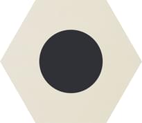 Плитка Ornamenta Core Basic Dot Positive White D 60 Hexagon 60x60 см, поверхность матовая