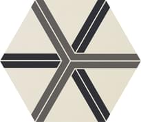 Плитка Ornamenta Core Basic Plot White D 60 Hexagon 60x60 см, поверхность матовая