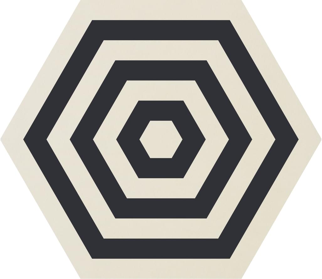 Ornamenta Core Basic Target White D 60 Hexagon 60x60