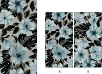 Плитка Ornamenta Mini Operae Flowers Blue 60x120 см, поверхность матовая