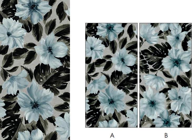 Ornamenta Mini Operae Flowers Blue 60x120