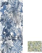 Плитка Ornamenta Operae Flora Equatoriale Blue 120x278 см, поверхность матовая