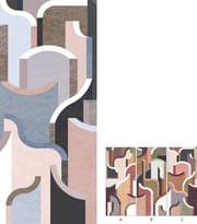 Плитка Ornamenta Operae Maze Pink 120x278 см, поверхность матовая