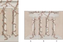 Плитка Ornamenta Operae Pantheon Beige 120x278 см, поверхность матовая