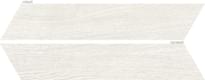 Плитка Oset Elegance White Chevron 8x40 см, поверхность матовая