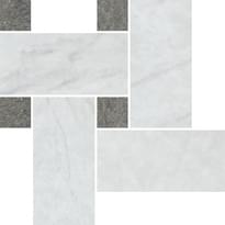 Плитка Pamesa Marbles Mosaico Malla Twisted White 21x26 см, поверхность полированная