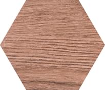 Плитка Pamesa Rovere Hex Brown 19.8x22.8 см, поверхность матовая