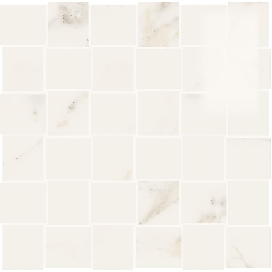 Panaria Trilogy Mosaico Calacatta White Lux 30x30