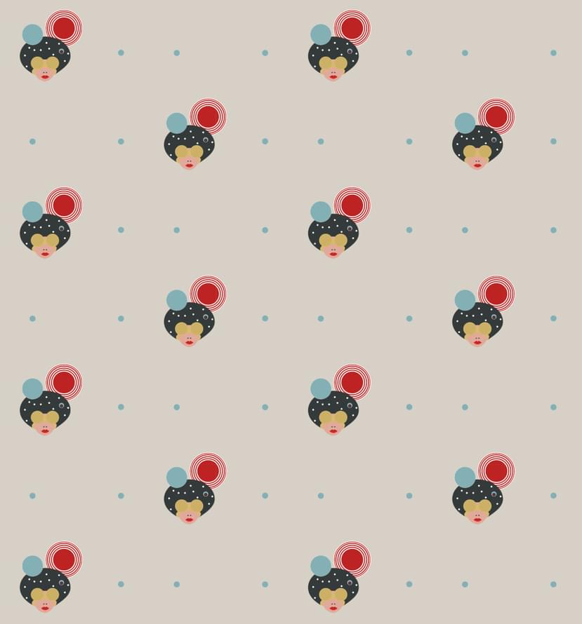 Papier Peint Cosmic Girls Aleks 0м x 106см поверхность матовая