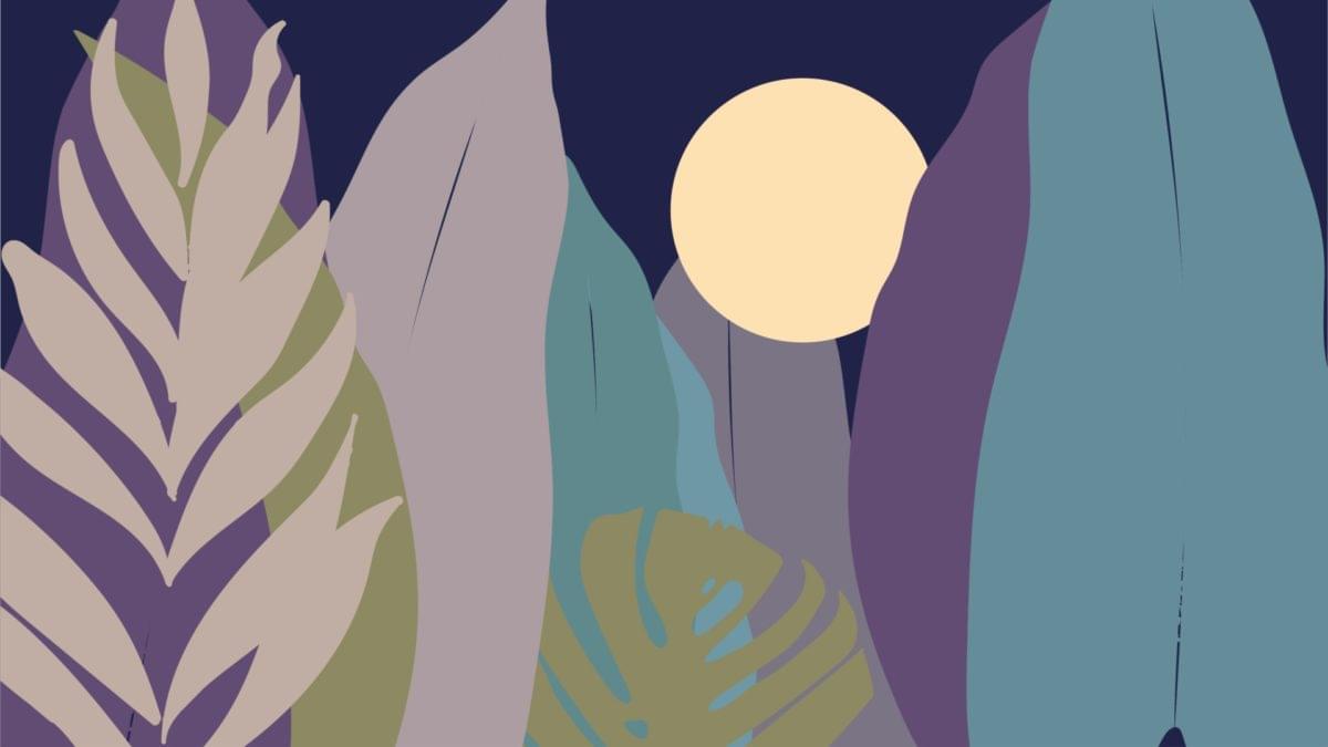 Papier Peint Full Moon Blue Moon 0м x 106см поверхность матовая