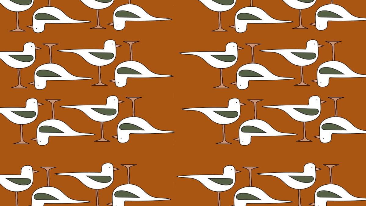 Papier Peint Zoo Logic LetS Drink Чайку 0м x 106см поверхность матовая