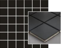 Плитка Paradyz Albir Nero Mozaika 4.8x4.8 29.8x29.8 см, поверхность матовая