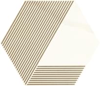 Плитка Paradyz Calacatta Heksagon A Mat Inserto 17.1x19.8 см, поверхность матовая