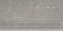 Плитка Paradyz Ibis Grys Stopnica Prosta Mat 30x60 см, поверхность матовая, рельефная