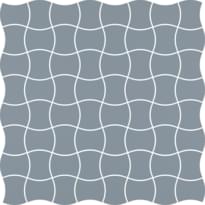 Плитка Paradyz Modernizm Blue Mozaika Prasowana K 3.6X4.4 30.86x30.86 см, поверхность матовая, рельефная