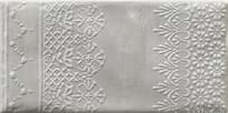 Плитка Paradyz Moli Bianco Inserto B 9.8x19.8 см, поверхность матовая, рельефная