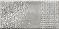 Плитка Paradyz Moli Bianco Inserto D 9.8x19.8 см, поверхность матовая, рельефная
