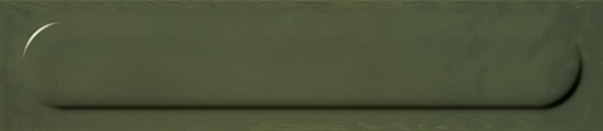 Плитка Paradyz Monpelli Olive Cegielka Struktura B Polysk 6.5x29.8 см, поверхность глянец