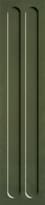 Плитка Paradyz Monpelli Olive Cegielka Struktura C Polysk 6.5x29.8 см, поверхность глянец