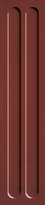 Плитка Paradyz Monpelli Wine Cegielka Struktura C Polysk 6.5x29.8 см, поверхность глянец
