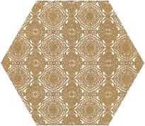 Плитка Paradyz Shiny Lines Gold Heksagon Inserto E 19.8x17.1 см, поверхность матовая