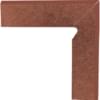Плитка Paradyz Taurus Brown Cokol Prawy 2-Elementowy 8.1x30 см, поверхность матовая, рельефная