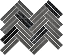 Плитка Paradyz Universal Mosaics Grys Argentino 25.3x29.2 см, поверхность матовая, рельефная