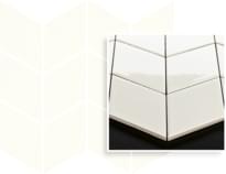 Плитка Paradyz Universal Mosaics Prasowana Bianco Romb Braid Mozaika 20.5x23.8 см, поверхность глянец