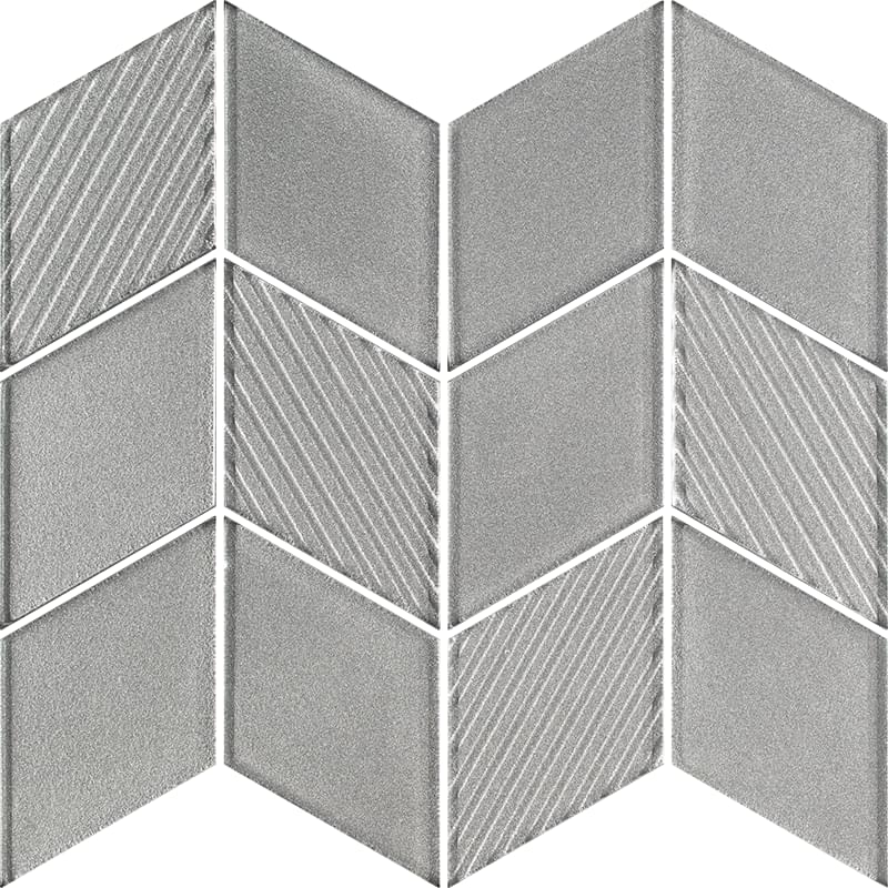 Paradyz Universal Mosaics Szklana Silver Romb 20.5x23.8