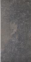 Плитка Paradyz Viano Antracite Stopnica Prosta 30x60 см, поверхность матовая