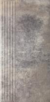 Плитка Paradyz Viano Grys Stopnica Prosta 30x60 см, поверхность матовая, рельефная
