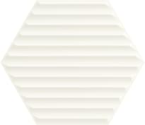 Плитка Paradyz Woodskin Bianco Heksagon Struktura B 19.8x17.1 см, поверхность матовая, рельефная