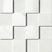 Плитка Pastorelli Elite Carrara Mosaico 3D 7.5x7.5 30x30 см, поверхность матовая