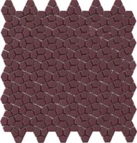 Плитка Peronda Harmony Mosaic Kin D Bordeaux 30.5x30.5 см, поверхность матовая