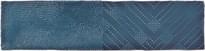 Плитка Peronda Harmony Pasadena Blue 7.5x30 см, поверхность глянец, рельефная