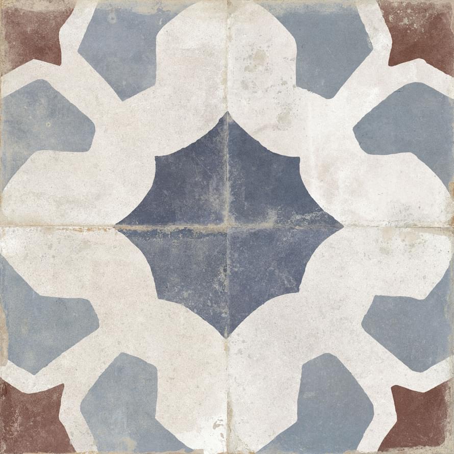 Плитка Peronda Francisco Segarra Farfalla Blue 45x45 см, поверхность матовая